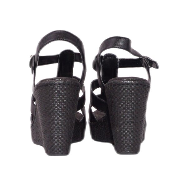 SONOMA Stacie Womens Size: 9 Black Platform Wedge Sandals Heels Brand New NIB - Picture 5 of 6